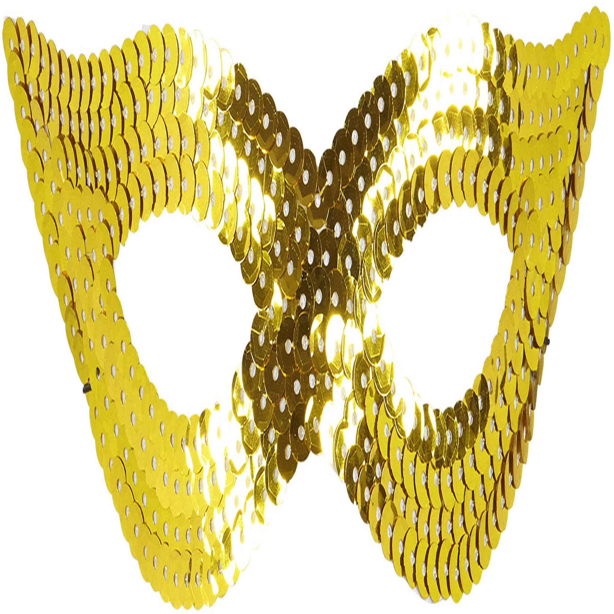 Voir la diapositive 2 : WIDMANN Masque Loup Sequin Doré