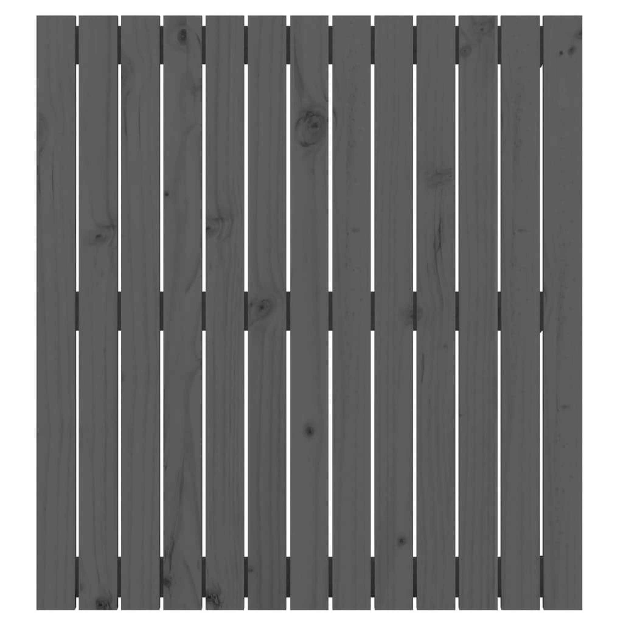 Voir la diapositive 4 : VIDAXL Tete de lit murale Gris 82,5x3x90 cm Bois massif de pin