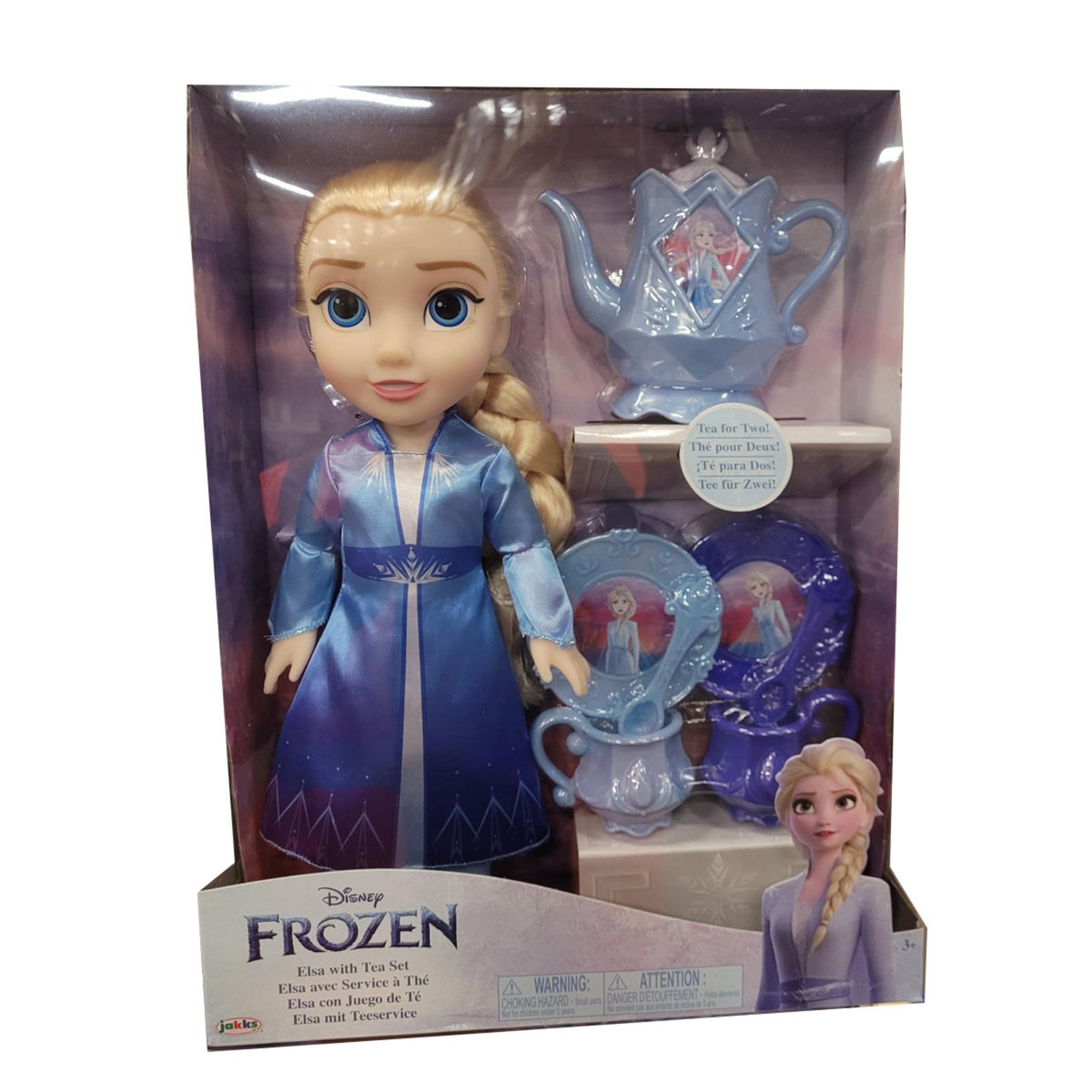 JAKKS PACIFIC Poupée Elsa La Reine des Neiges avec Service à Thé