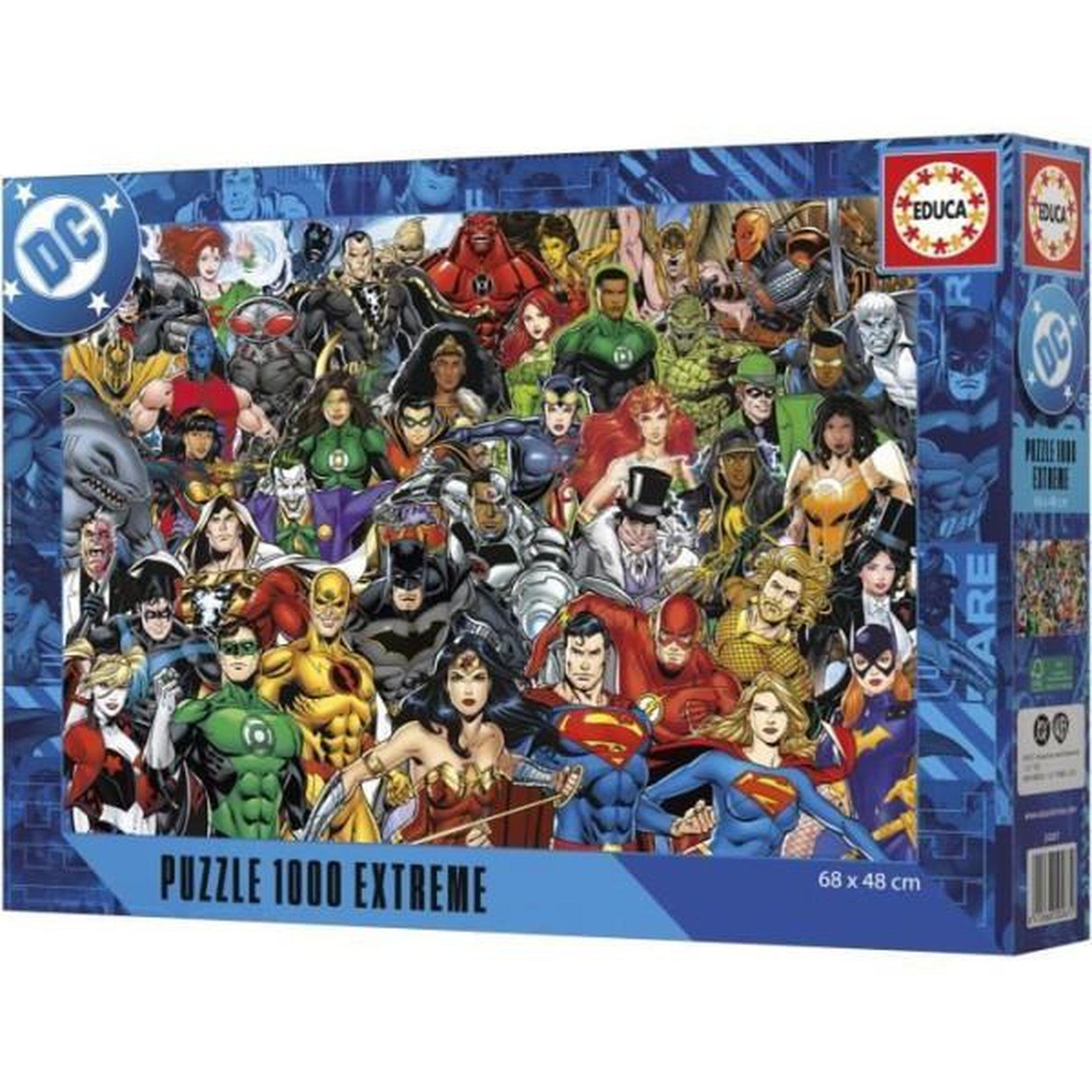 Voir la diapositive 3 : EDUCA Puzzle - educa - justice league dc comics - 1000 pieces - theme dessins animés - pour adultes