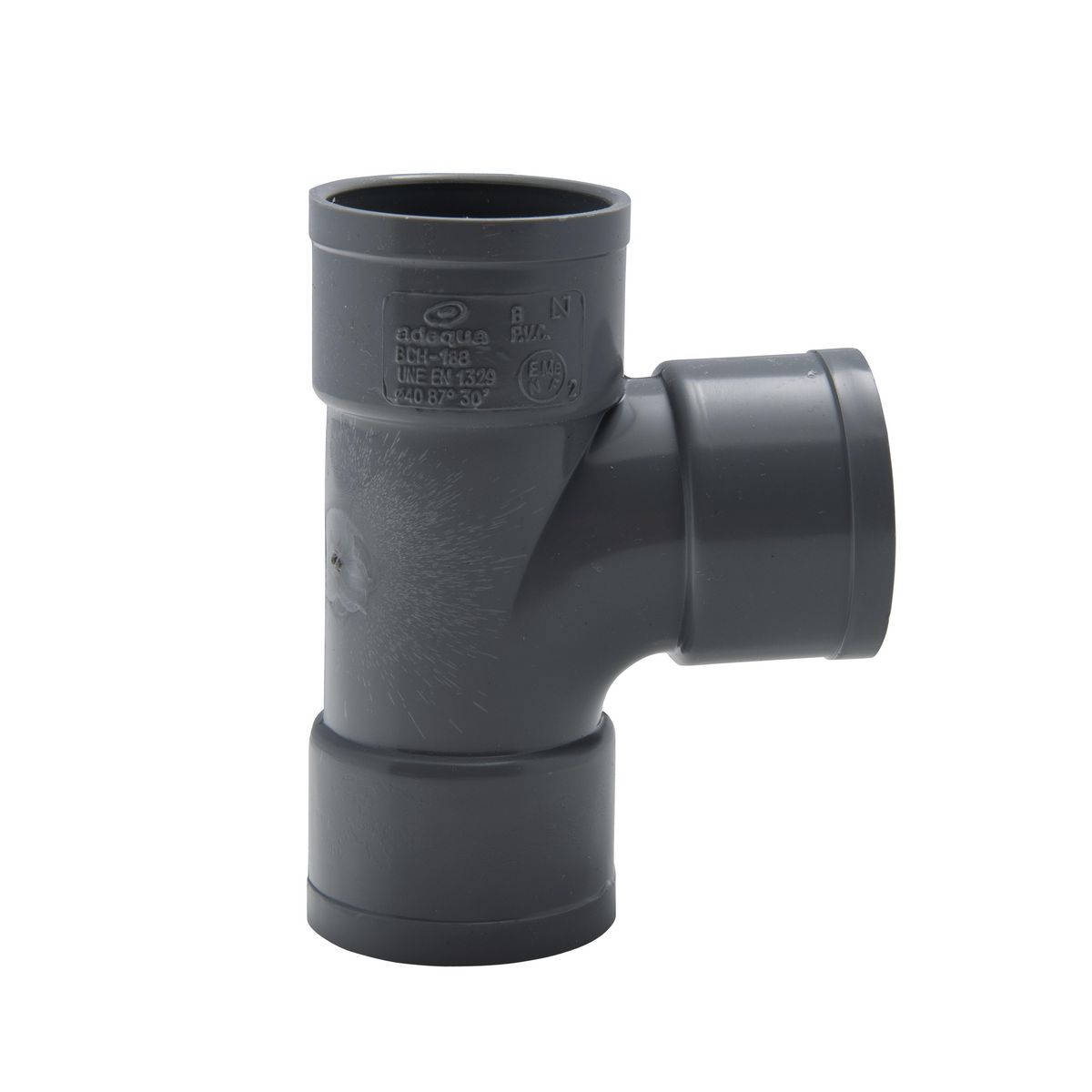 Jardibric Té pied de biche 87'30° femelle-femelle Ø40 sfc