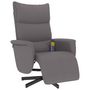 Voir la diapositive 2 : VIDAXL Fauteuil inclinable de massage repose-pieds gris similicuir