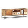 Voir la diapositive 6 : VIDAXL Meuble TV 120 x 30 x 40 cm Bois de recuperation massif
