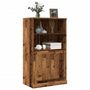 Voir la diapositive 3 : VIDAXL Buffet haut vieux bois 60x35,5x103,5 cm bois d'ingenierie