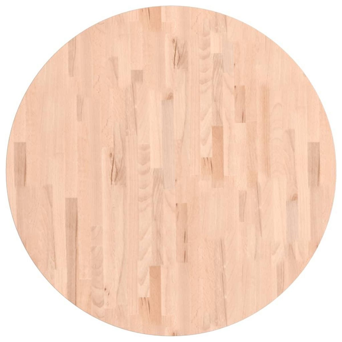 VIDAXL Dessus de table Ø90x1,5 cm rond bois massif de hetre
