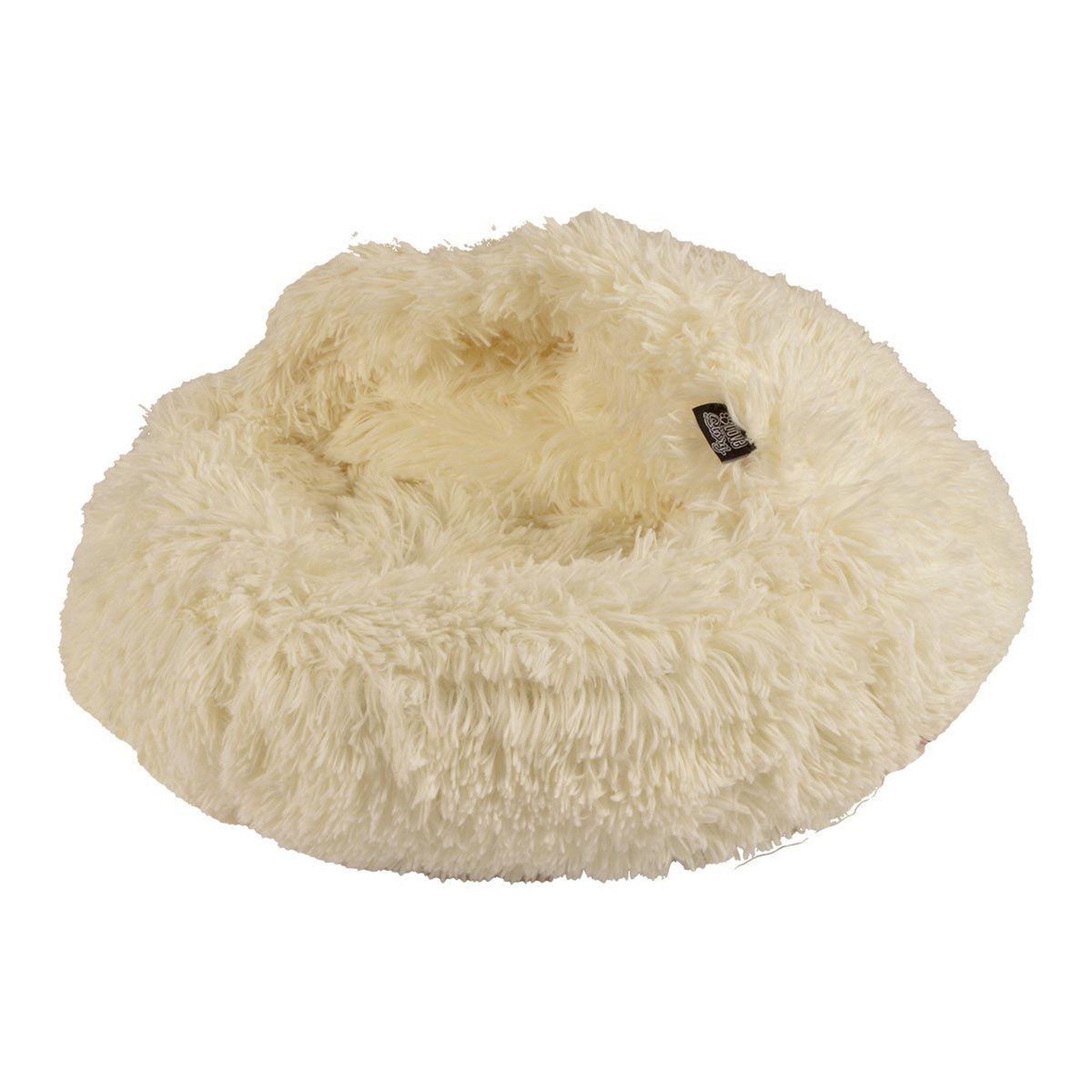 Voir la diapositive 1 : LOVE STORY Panier Chausson Chien & Chat  Fluffy  55cm Écru