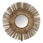 Paris Prix Miroir Mural Rond  Mendi  110cm Naturel