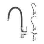 ROUSSEAU Mitigeur evier memoire de forme - Gris - ROUSSEAU Ilo