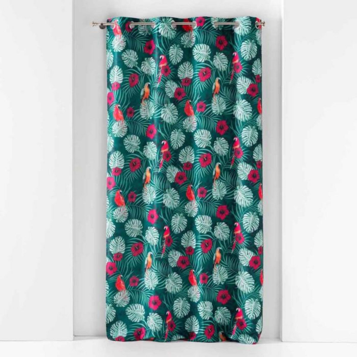 Paris Prix Rideau à Œillets Imprimé  Caracas  140x260cm Bleu