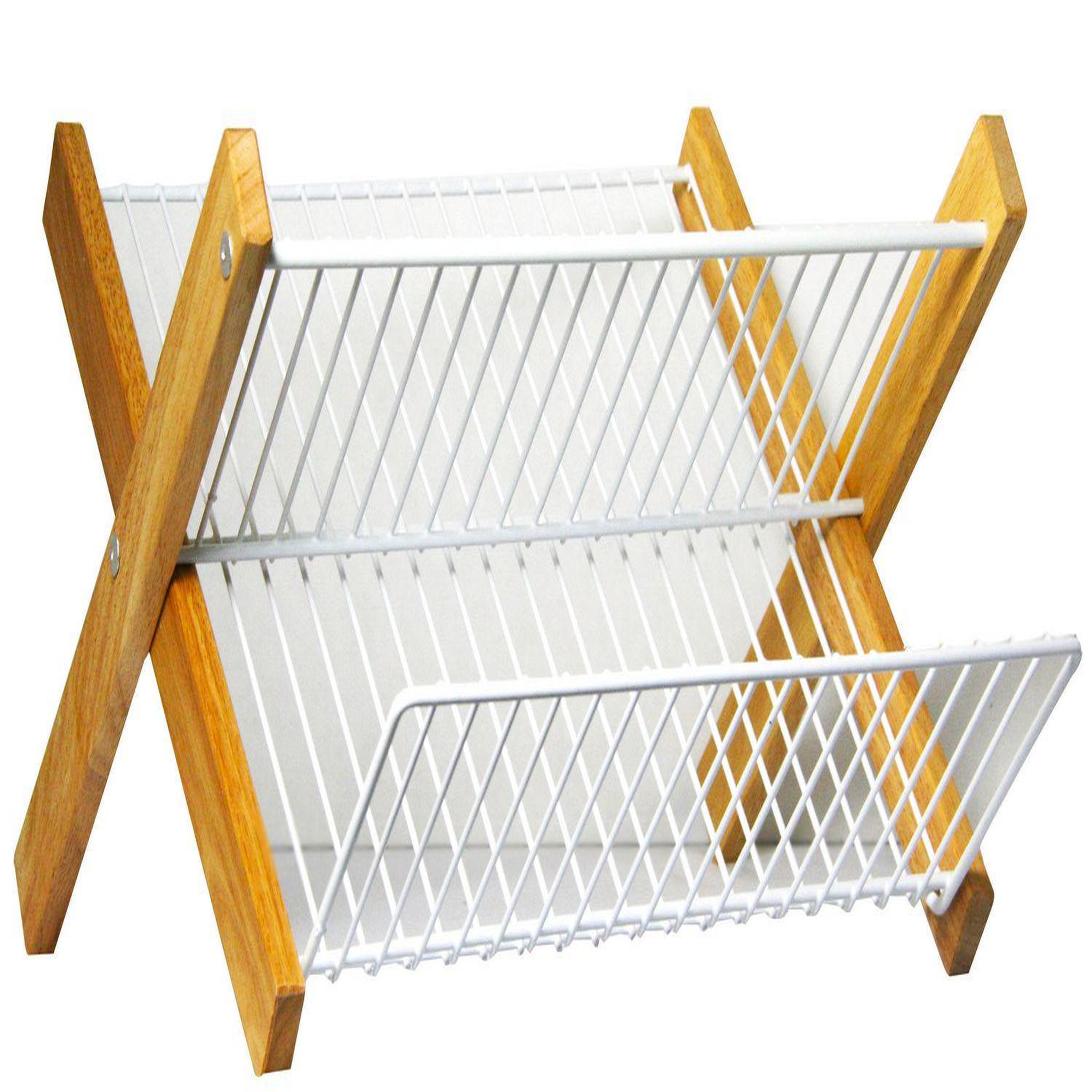 Metaltex Egouttoir pliable cadre en bois - 321845