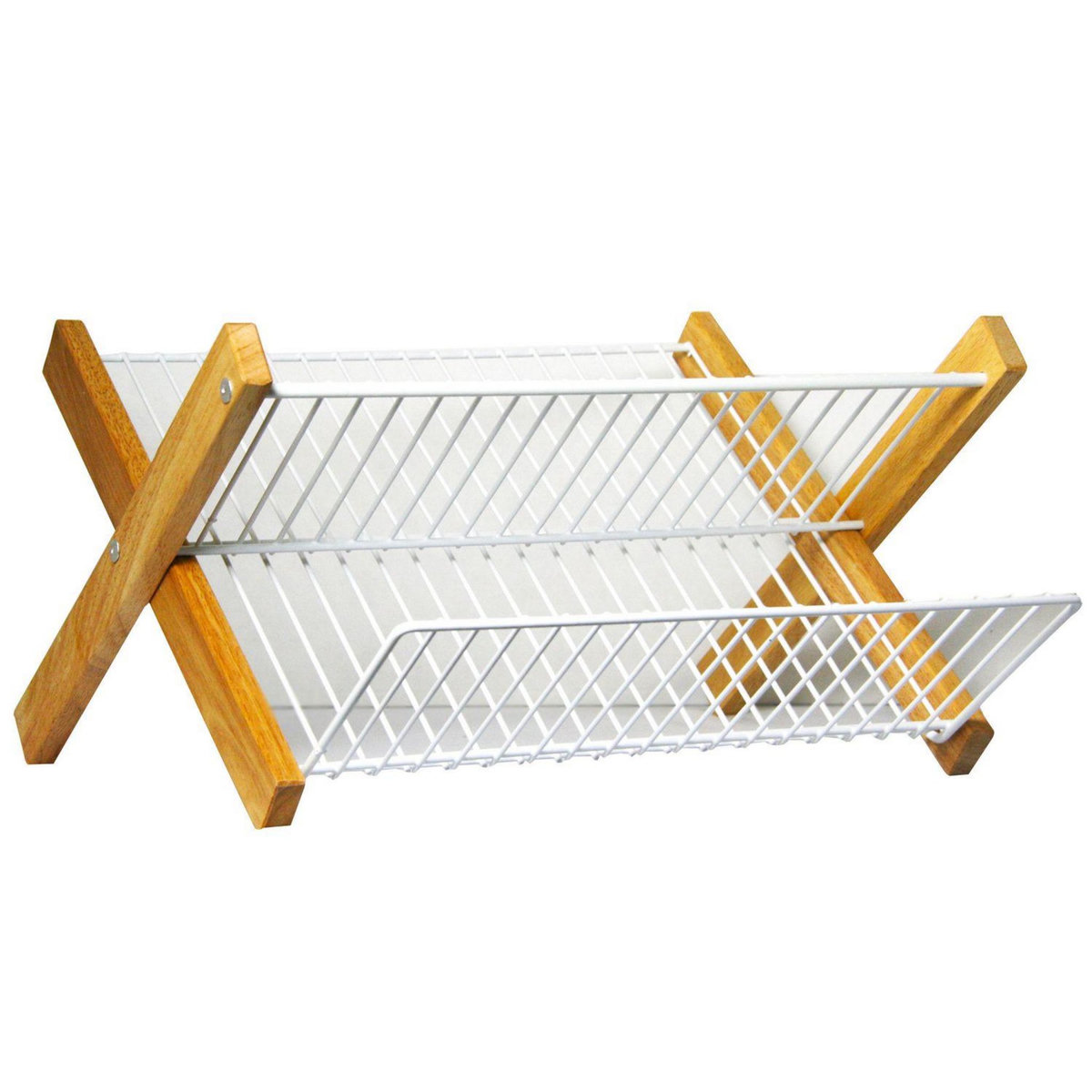 Metaltex Egouttoir pliable cadre en bois - 321845