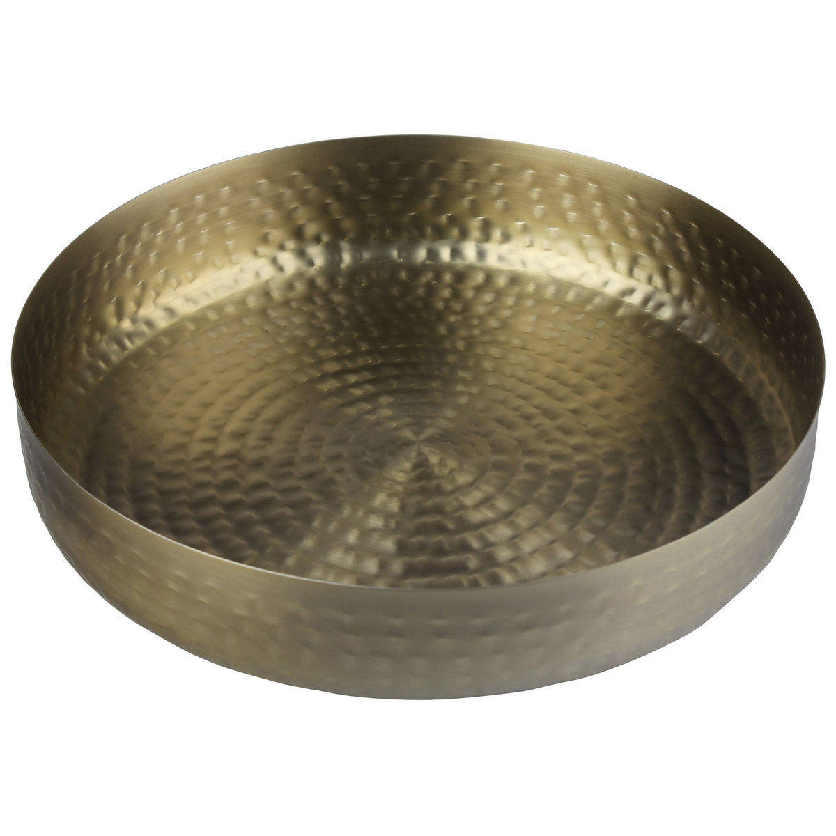 Plateau martelé inox  30 cm 