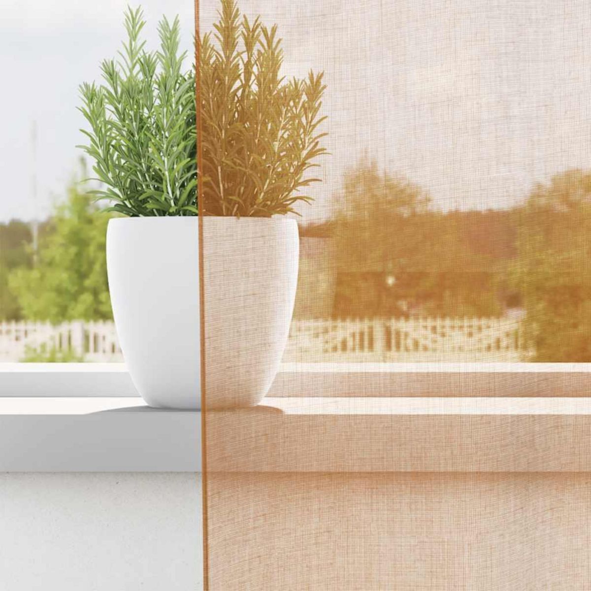VIDAXL Rideaux en voile avec boucles 2 pcs terre cuite 140x245 cm