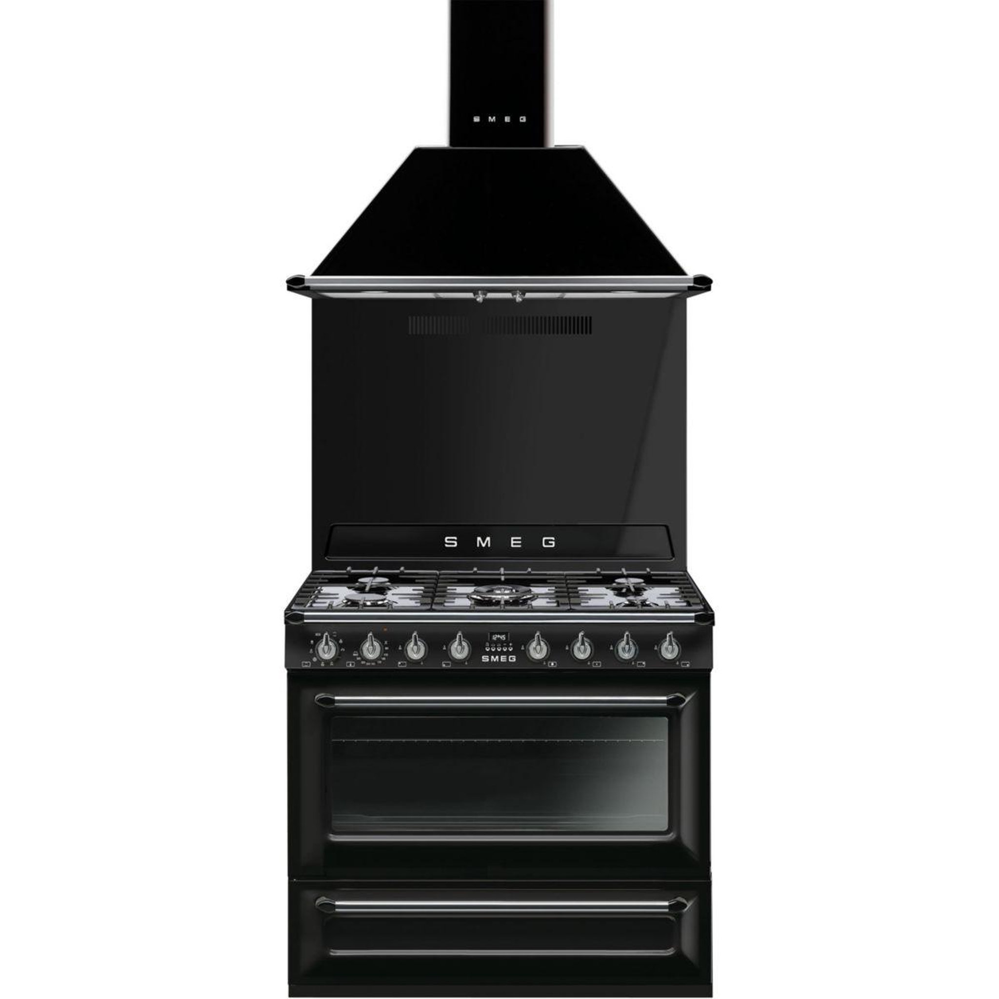 Voir la diapositive 2 : SMEG Hotte décorative murale kt90ble