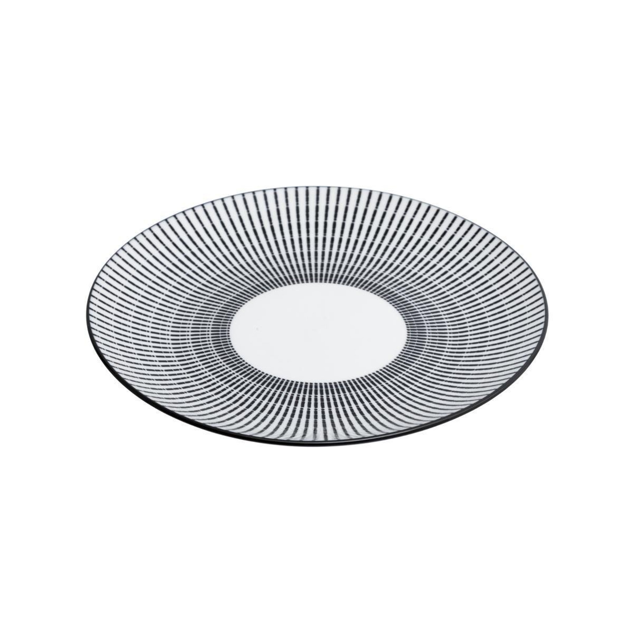 Voir la diapositive 4 : SECRET DE GOURMET Service de Table 18 Pièces  Lunis  27cm Noir & Blanc