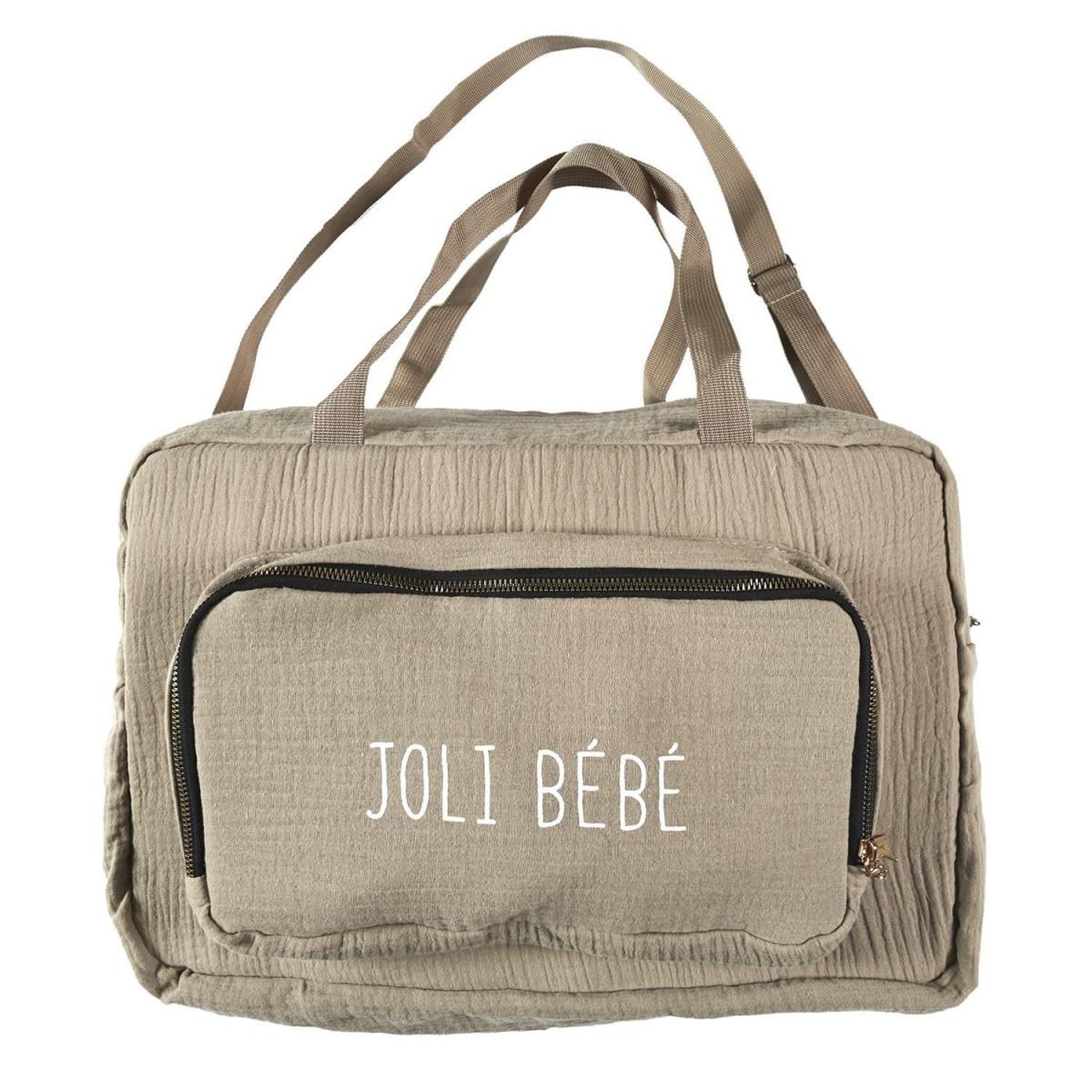 Tom & Zoé Sac de transport  joli bébé  40cm taupe