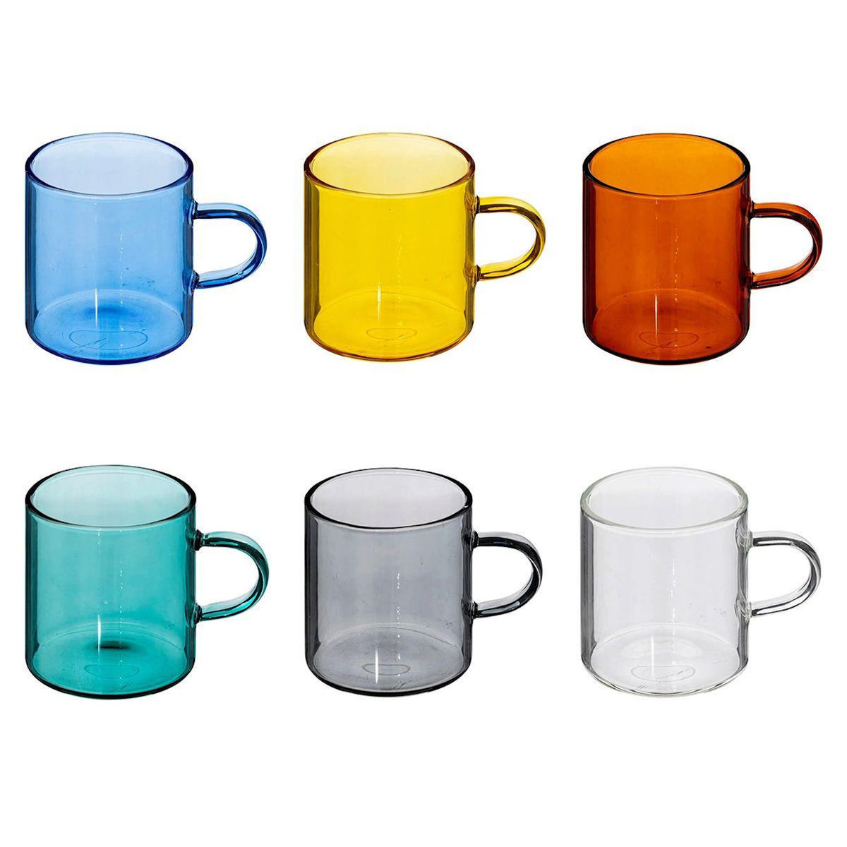 SECRET DE GOURMET Lot de 6 Tasses Design  Mia  10cl Multicolore