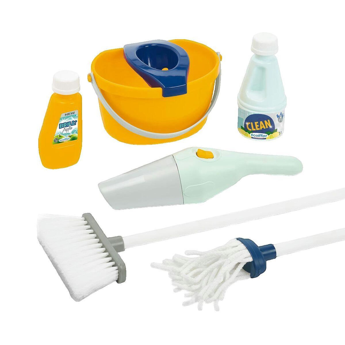 Ecoiffier Chariot de nettoyage Ecoiffier multicolore