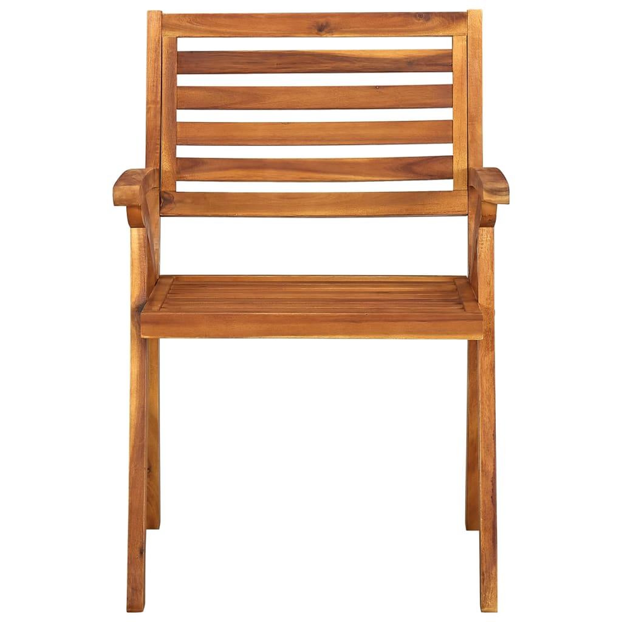 Voir la diapositive 3 : VIDAXL Chaises de jardin lot de 6 Bois d'acacia solide