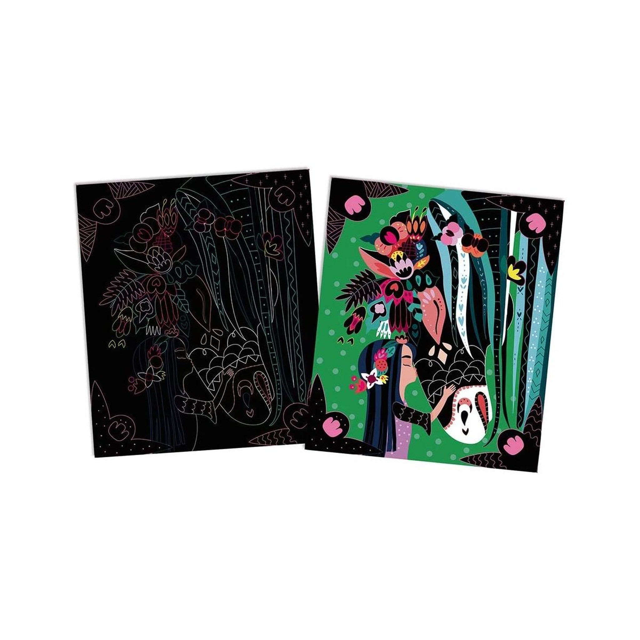 Voir la diapositive 3 : Juratoys-Janod Scratch Art - Chevaux et licornes