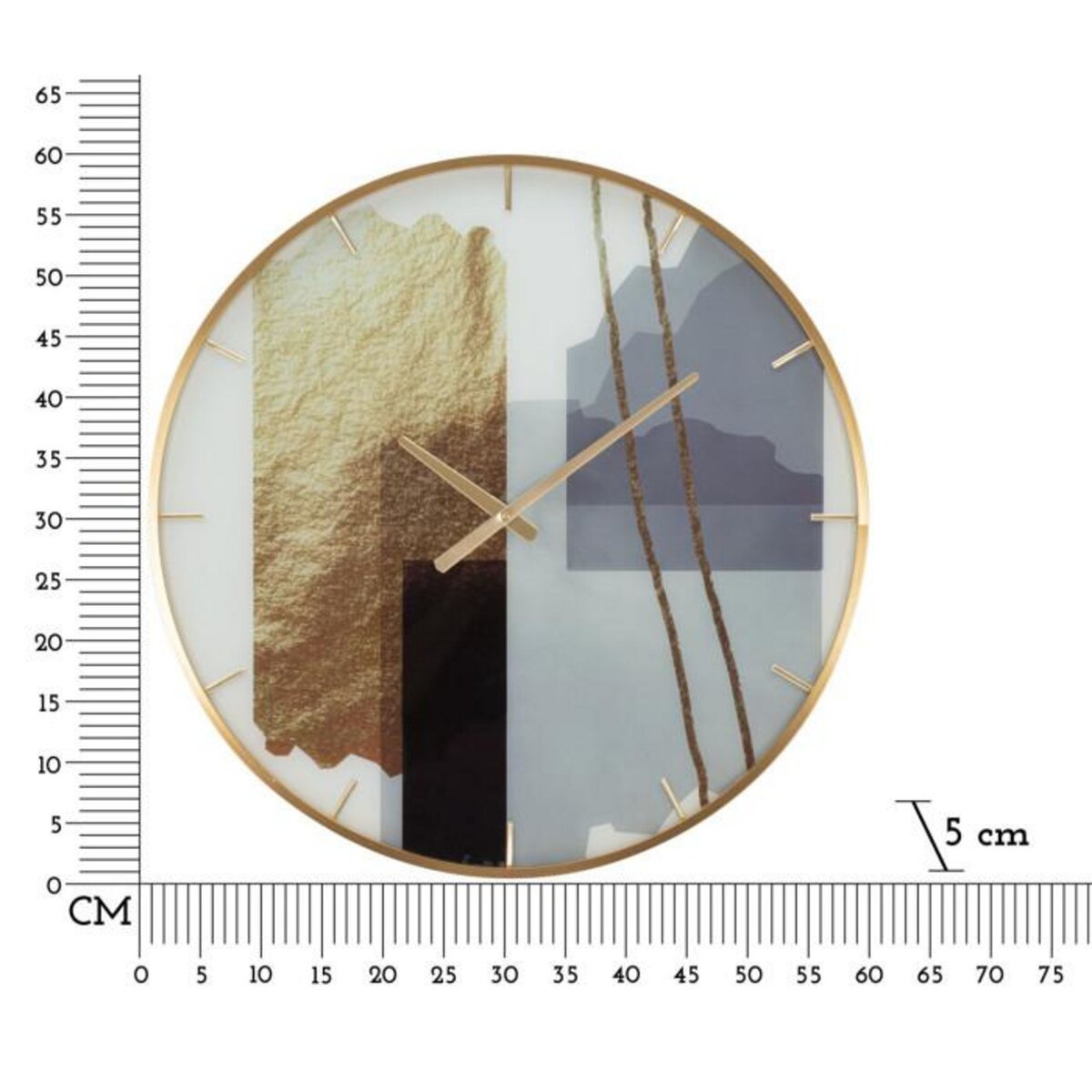 Paris Prix Horloge Murale en Verre  Motifs  60cm Multicolore