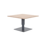 HESPERIDE Table de jardin relevable carrée en aluminium SALIMIA - Graphite et honey