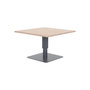 Voir la diapositive 1 : HESPERIDE Table de jardin relevable carrée en aluminium SALIMIA - Graphite et honey