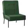 VIDAXL Chaise de relaxation 65x79x87 cm Vert fonce Velours