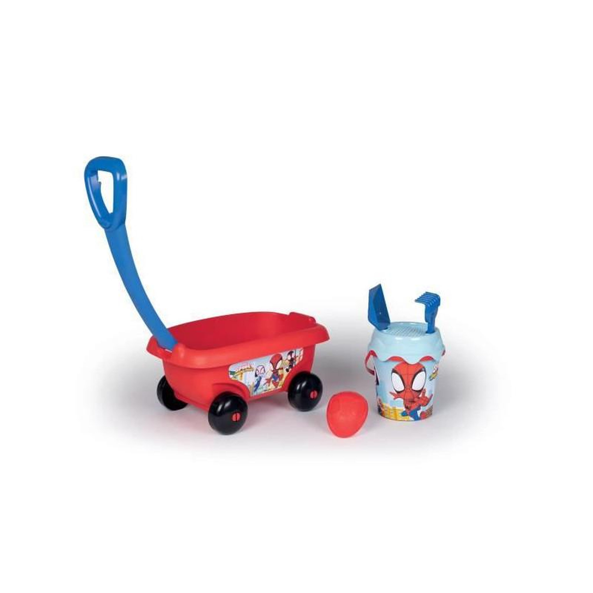 SMOBY SPIDEY CHARIOT DE PLAGE GARNI