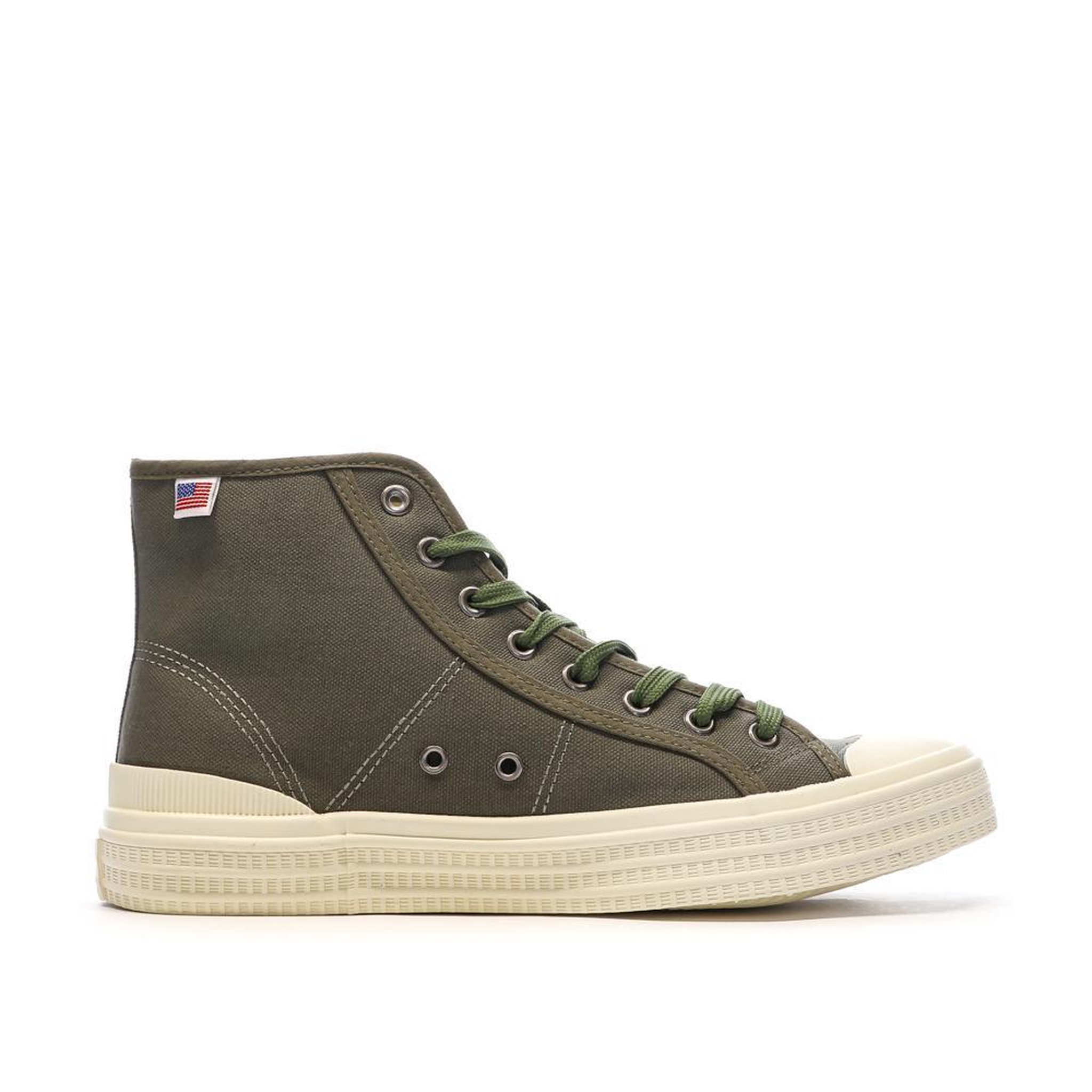 Voir la diapositive 2 : Schott Baskets Kaki Homme Schott William