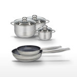 ELO Lot 2 Poêles 24/28cm & 3 Faitouts 14/20/24cm Elo Profi Therm Platinum