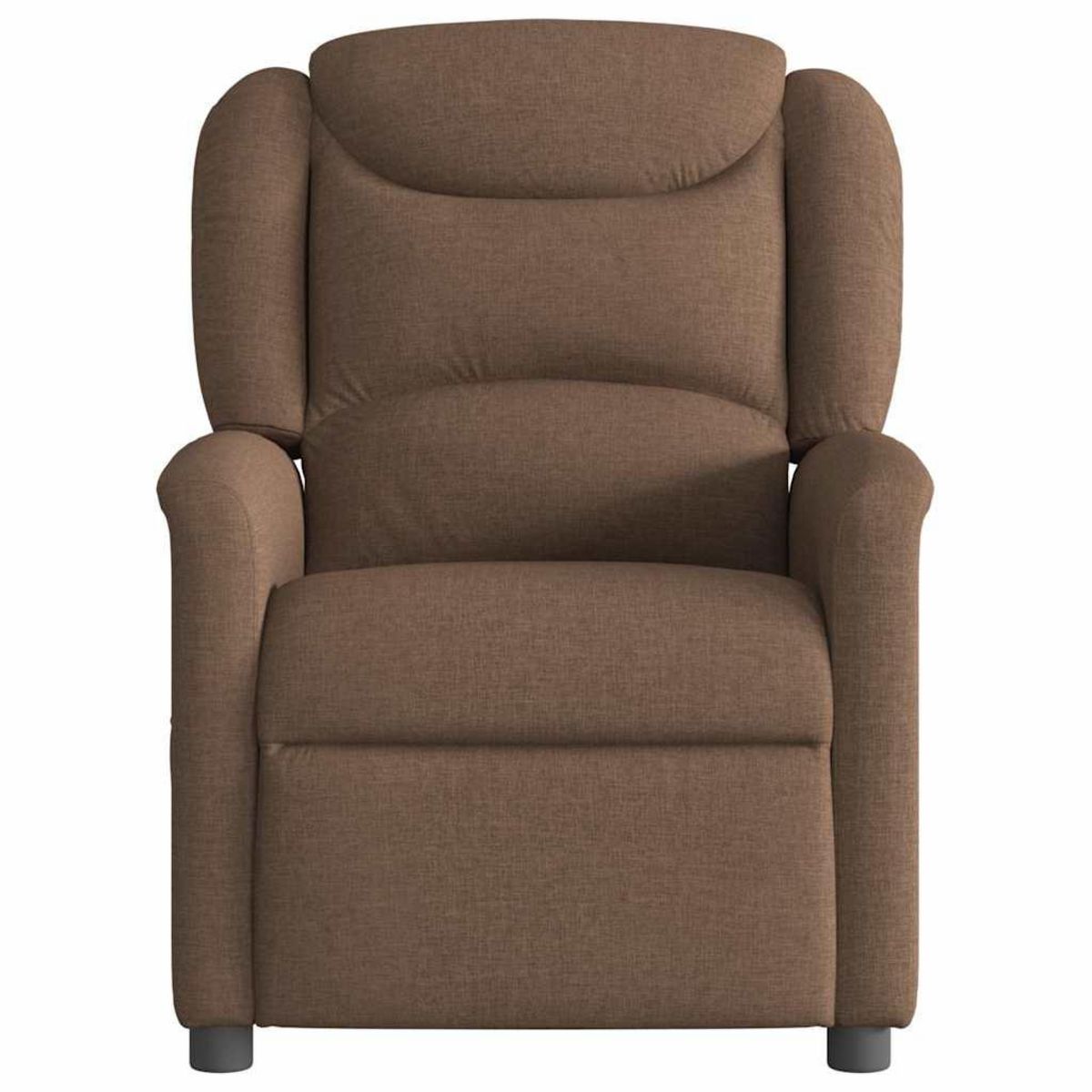 VIDAXL Fauteuil inclinable Marron Tissu