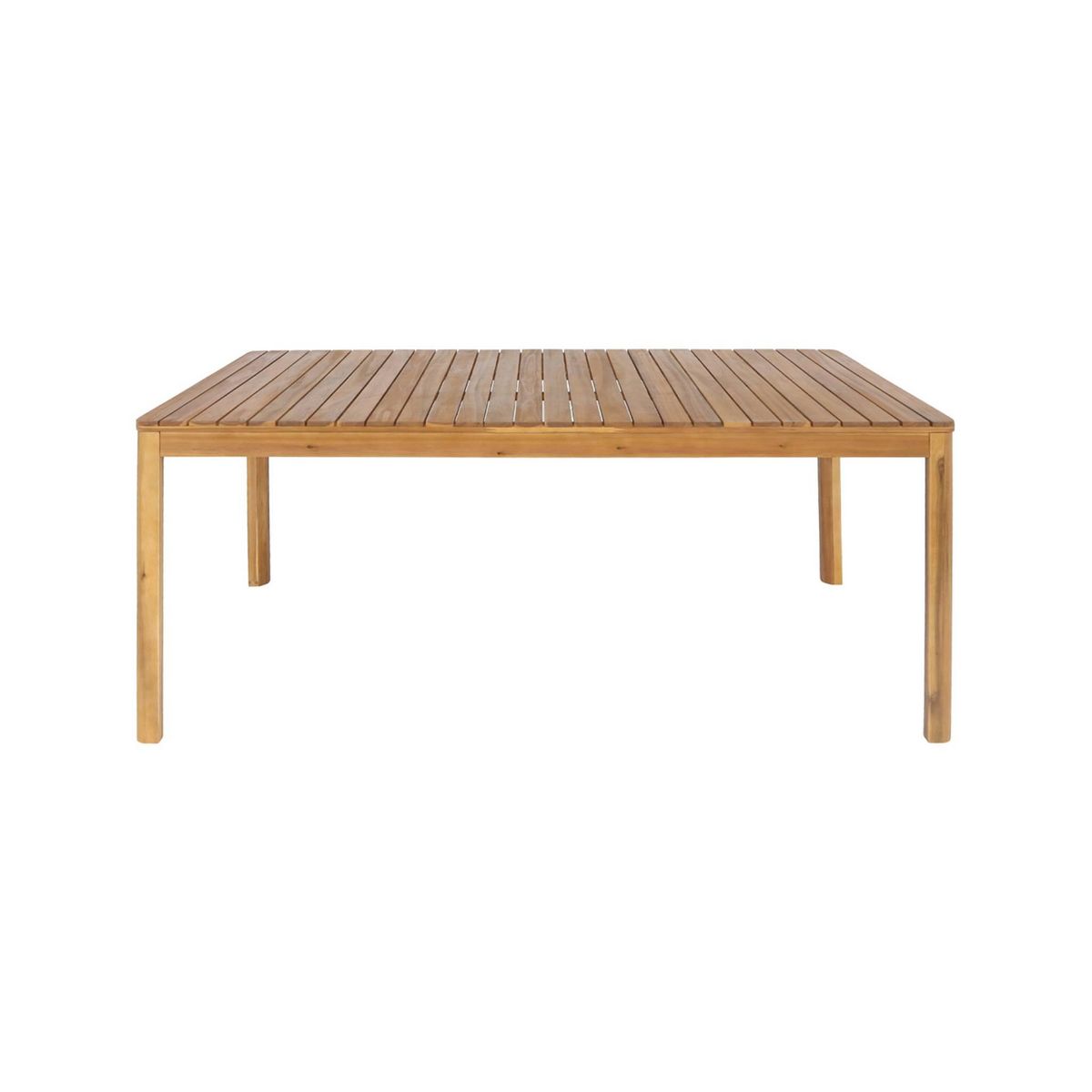 SWEEEK Table de jardin SENORA acacia avec coins arrondis, 8 places, 160 x 90 x 75 cm