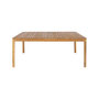 Voir la diapositive 6 : SWEEEK Table de jardin SENORA acacia avec coins arrondis, 8 places, 160 x 90 x 75 cm