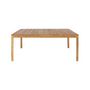 Voir la diapositive 6 : SWEEEK Table de jardin SENORA acacia avec coins arrondis, 8 places, 160 x 90 x 75 cm