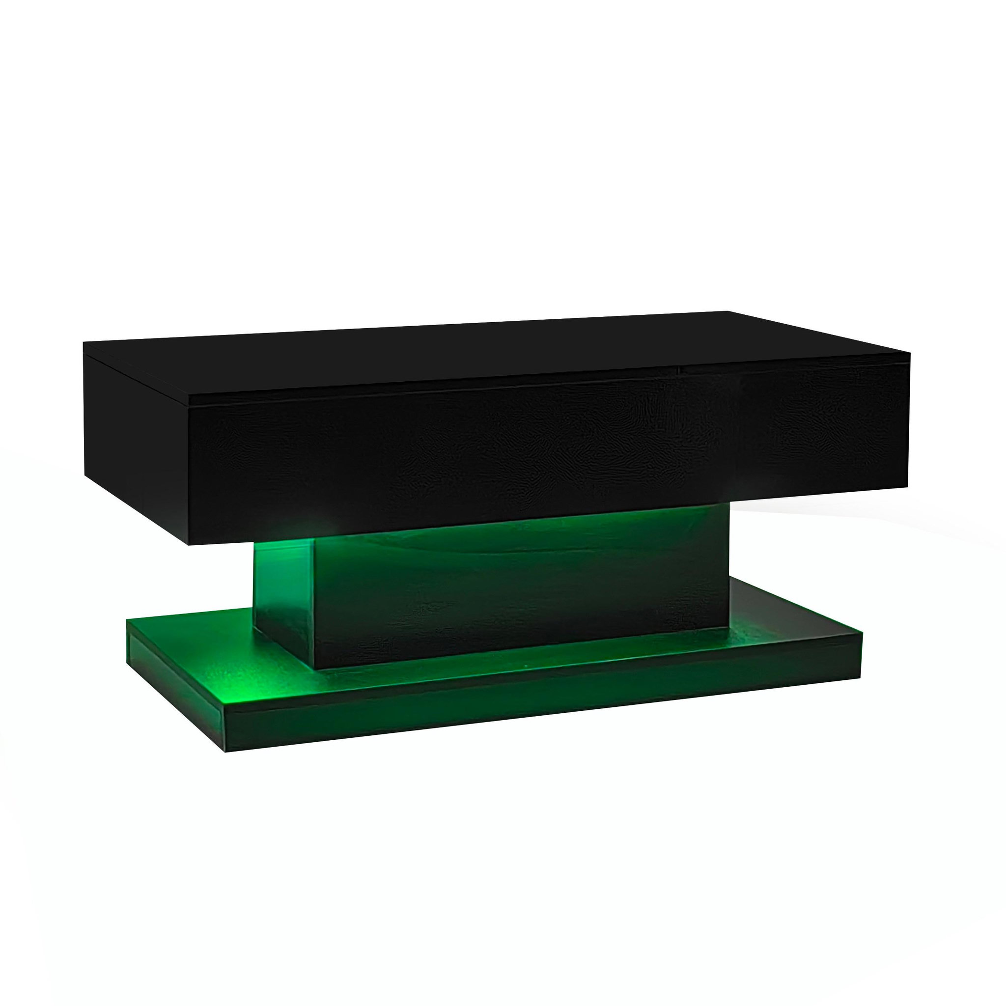 Voir la diapositive 5 : MERAX Table Basse Avec Bureau Relevable Et LED