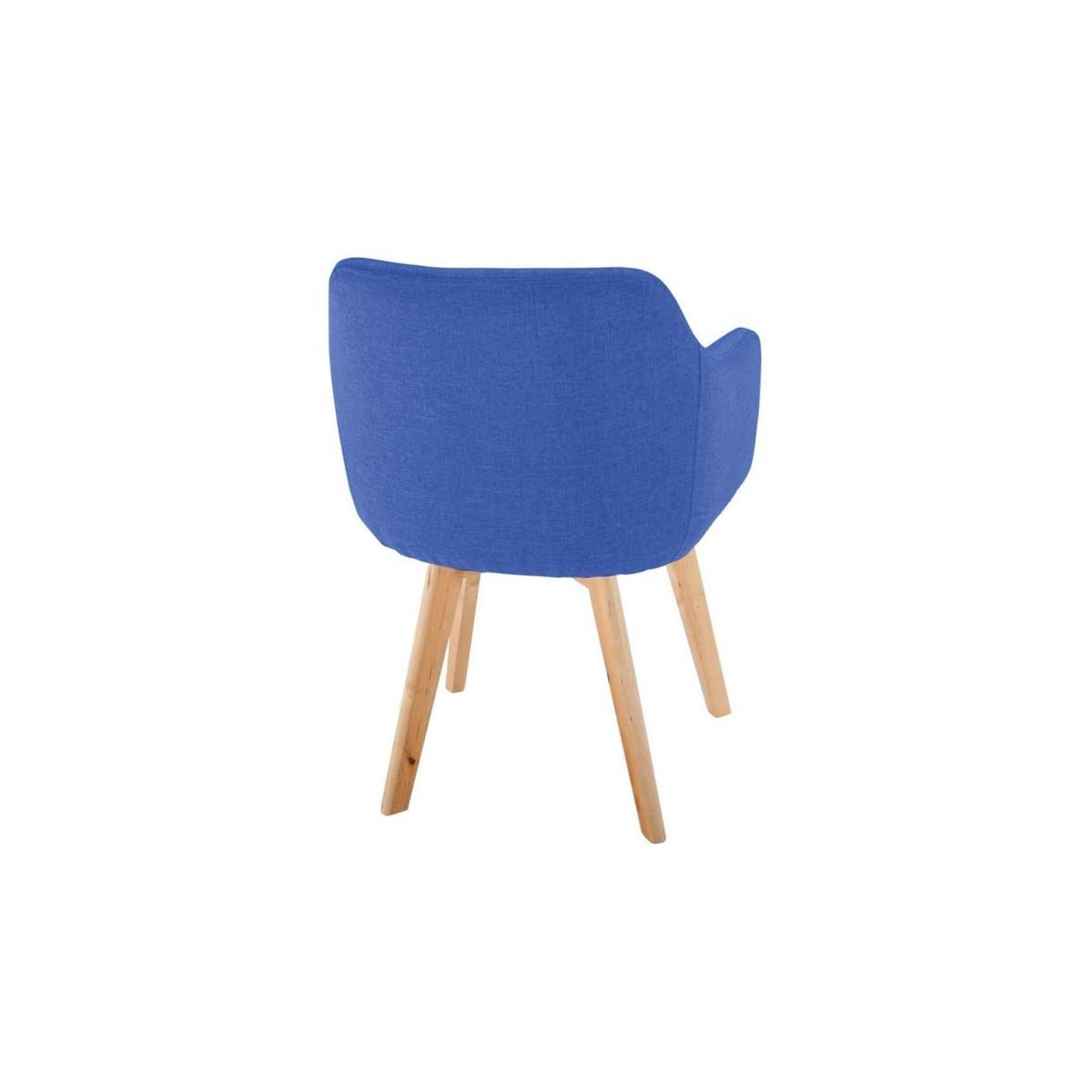 Voir la diapositive 5 : Paris Prix Chaise scandinave en tissu  sweet color  76cm bleu
