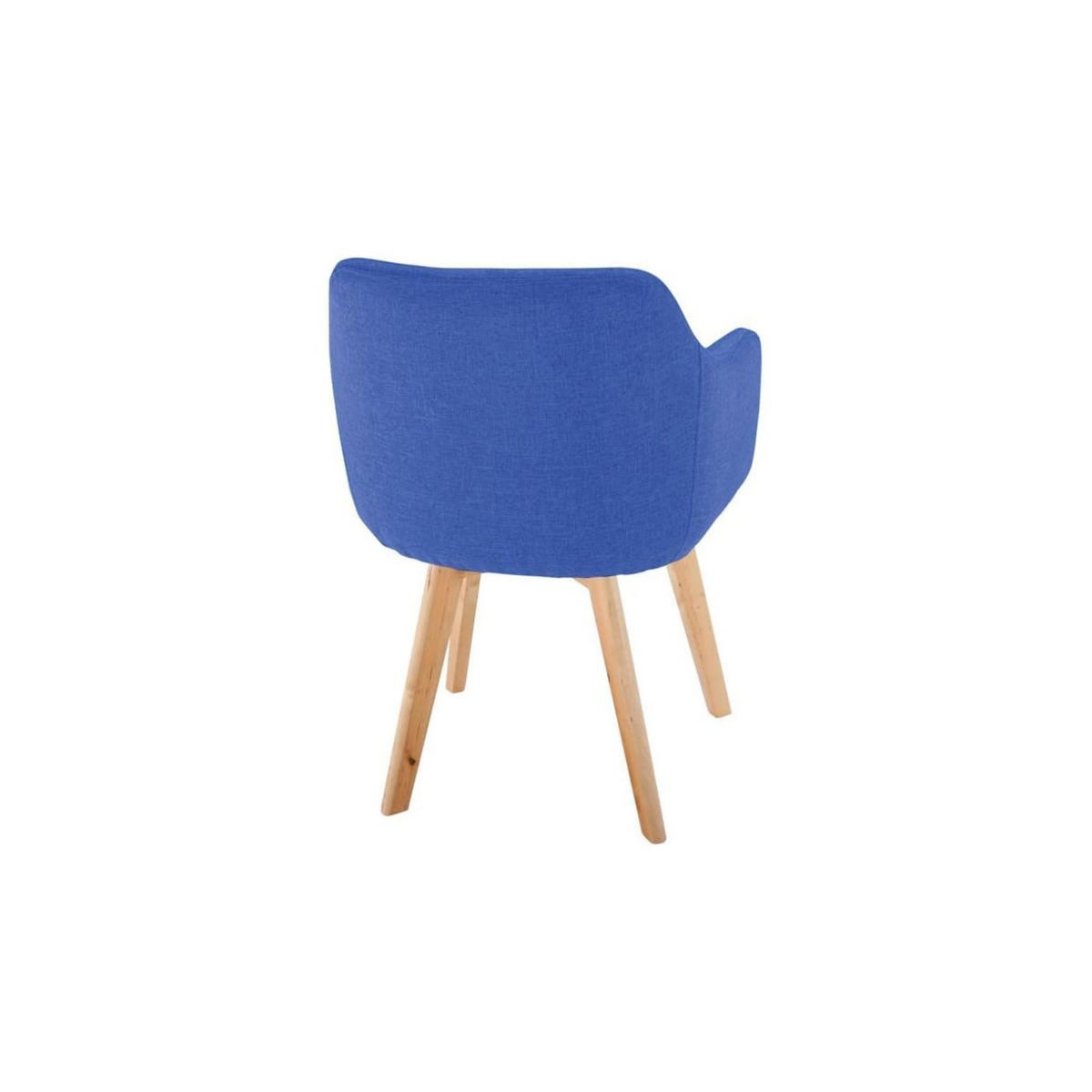 Paris Prix Chaise Scandinave en Tissu  Sweet Color  76cm Bleu