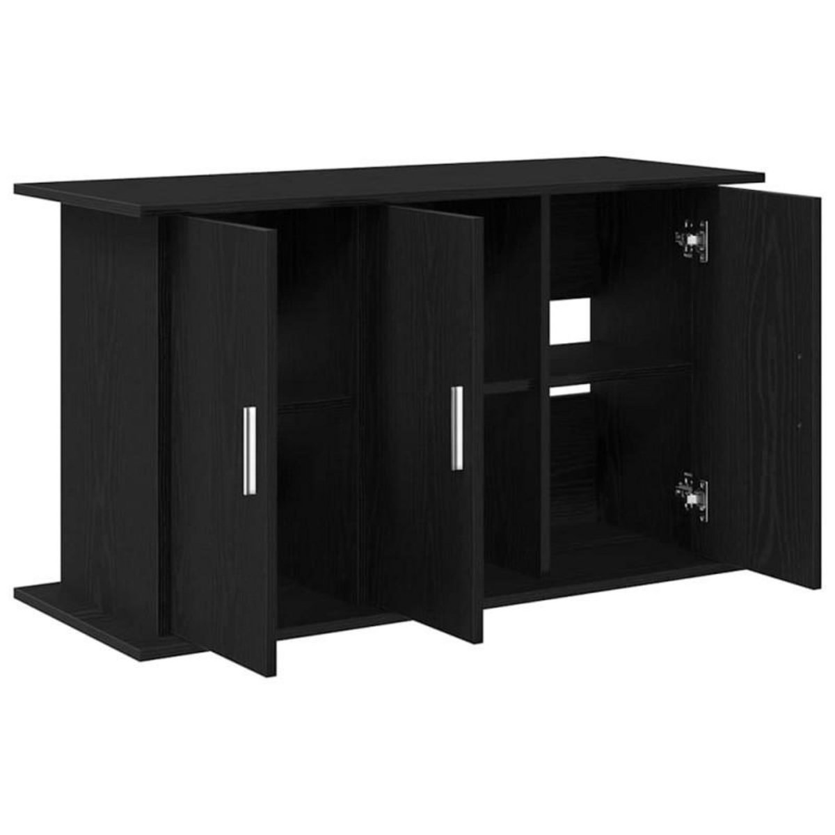 VIDAXL Support d aquarium chêne noir 101x41x58 cm bois d ingénierie