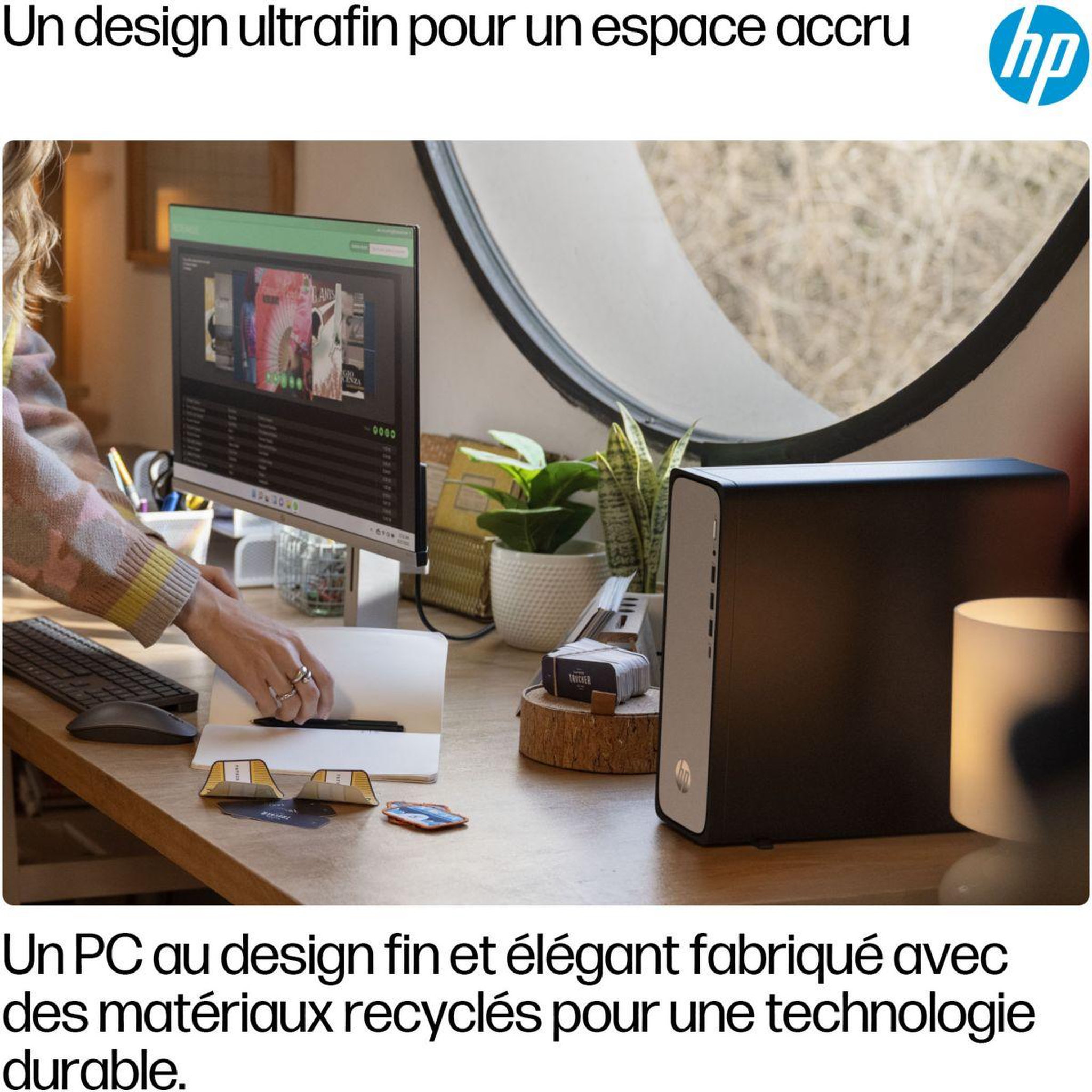 Voir la diapositive 5 : HP Unité centrale OmniDesk Slim DT S03-0033nf PC Intel 300 SSD 256 Go