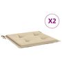Voir la diapositive 2 : VIDAXL Coussins de chaise de jardin lot de 2 beige 50x50x3 cm