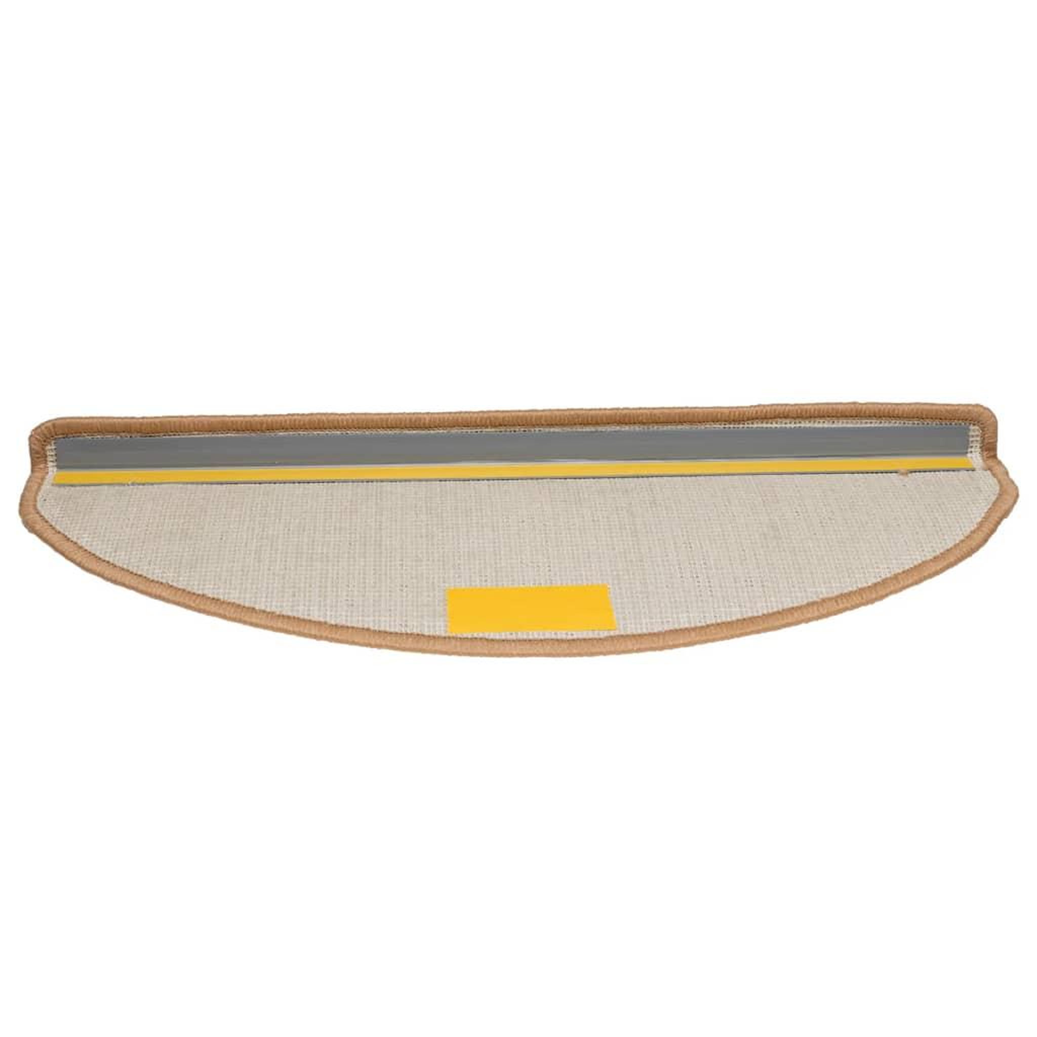 Voir la diapositive 5 : VIDAXL Tapis d'escalier 15 pcs beige 65x21x4 cm