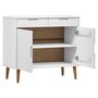 Voir la diapositive 5 : VIDAXL Buffet MOLDE Blanc 90x40x80 cm Bois massif de pin