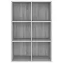 VIDAXL Bibliotheque/Buffet Sonoma gris 66x30x98 cm Bois d'ingenierie