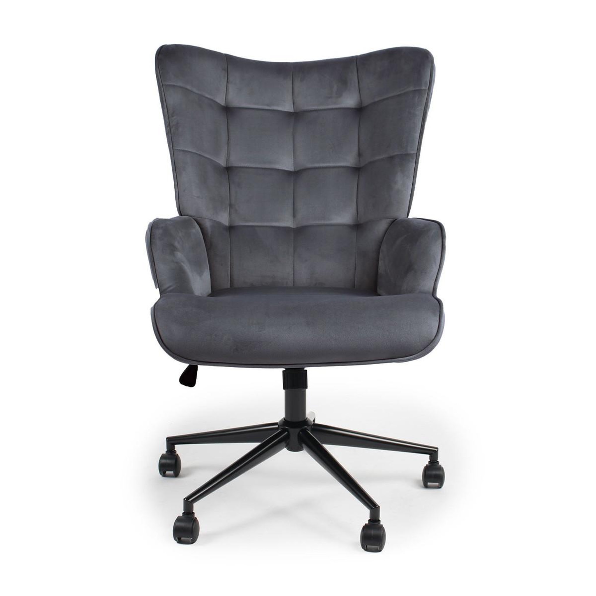 Voir la diapositive 2 : Paris Prix Fauteuil de bureau velours  verner  96cm gris