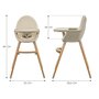 Voir la diapositive 6 : KINDERKRAFT Chaise haute 2en1 fini 2 pratique et confortable