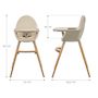 Voir la diapositive 6 : KINDERKRAFT Chaise haute 2en1 fini 2 pratique et confortable