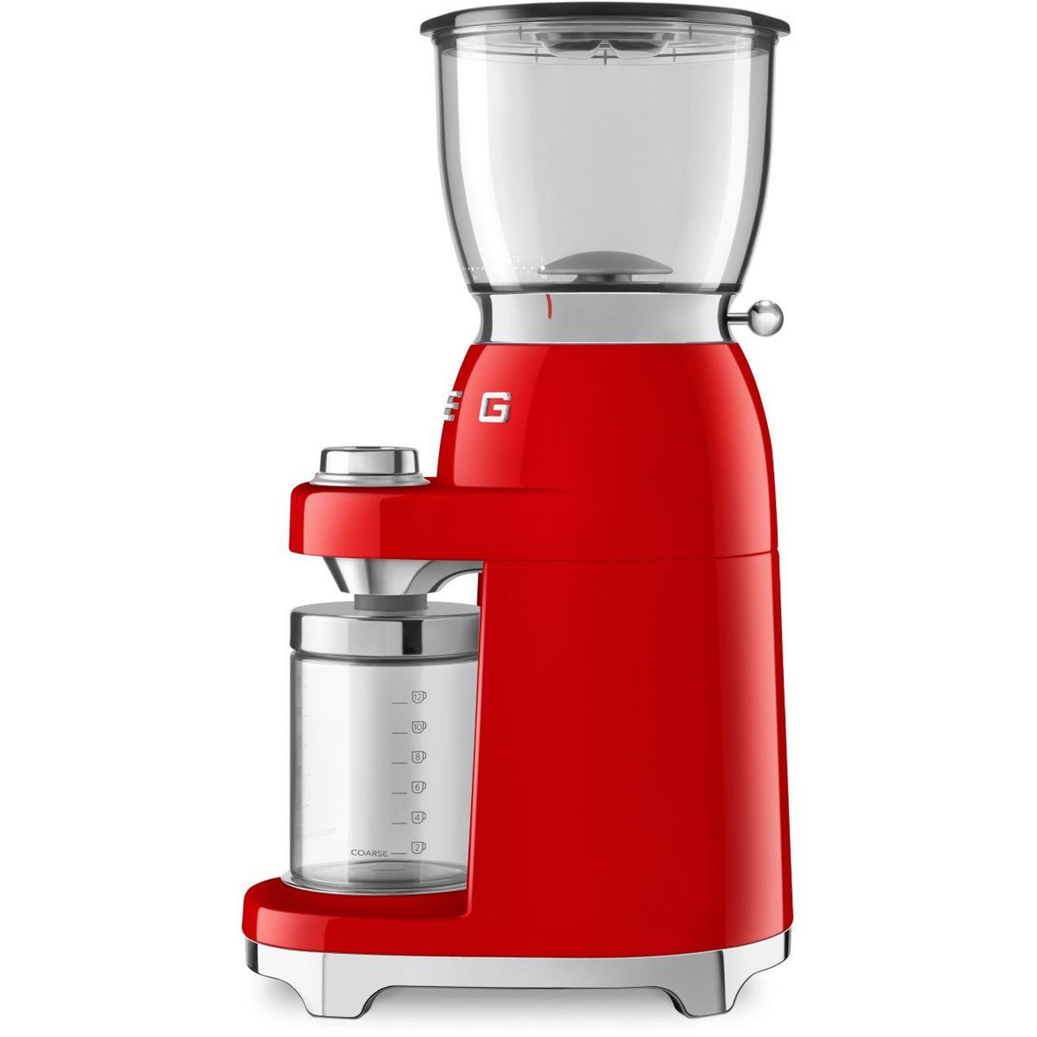 Voir la diapositive 5 : SMEG Moulin à café CGF01RDEU Rouge