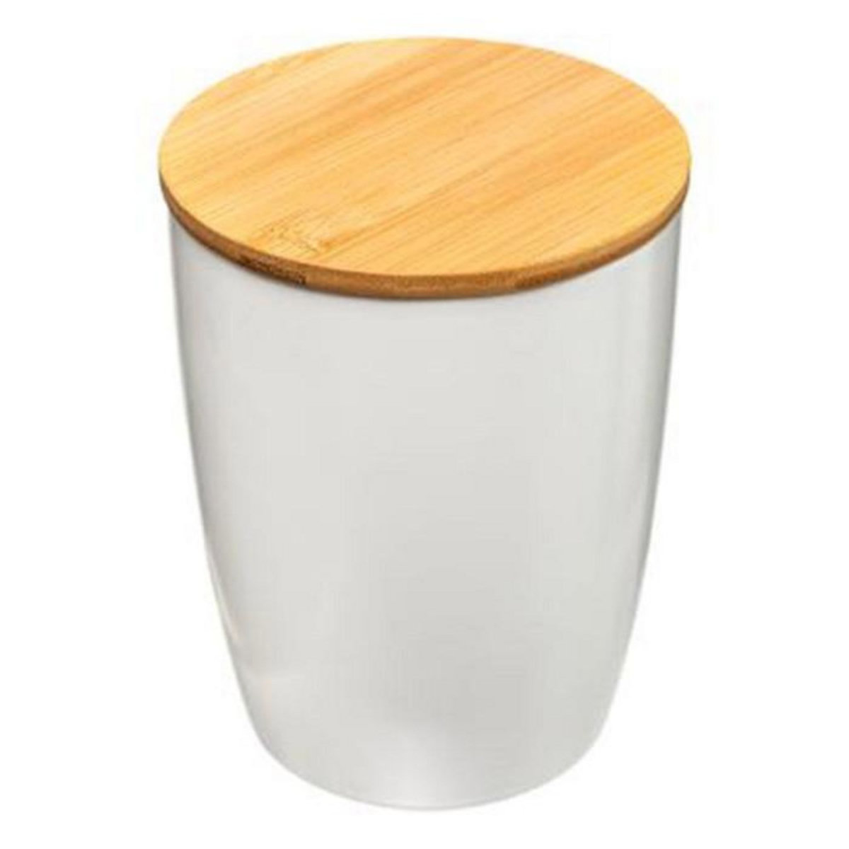 FIVE Bocal de Conservation  Bambou  1,5L Blanc & Naturel