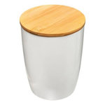 FIVE Bocal de Conservation  Bambou  1,5L Blanc & Naturel